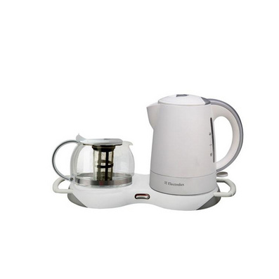 1L Fast Heating Self Poweroff Electric Kettle with Glass Strainer Teapot