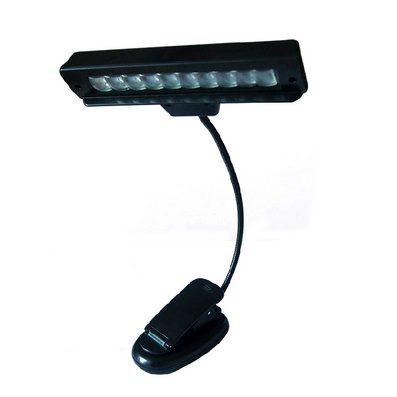 10 LED Bulbs Eye Protective Folding Clip Lamp for Reading