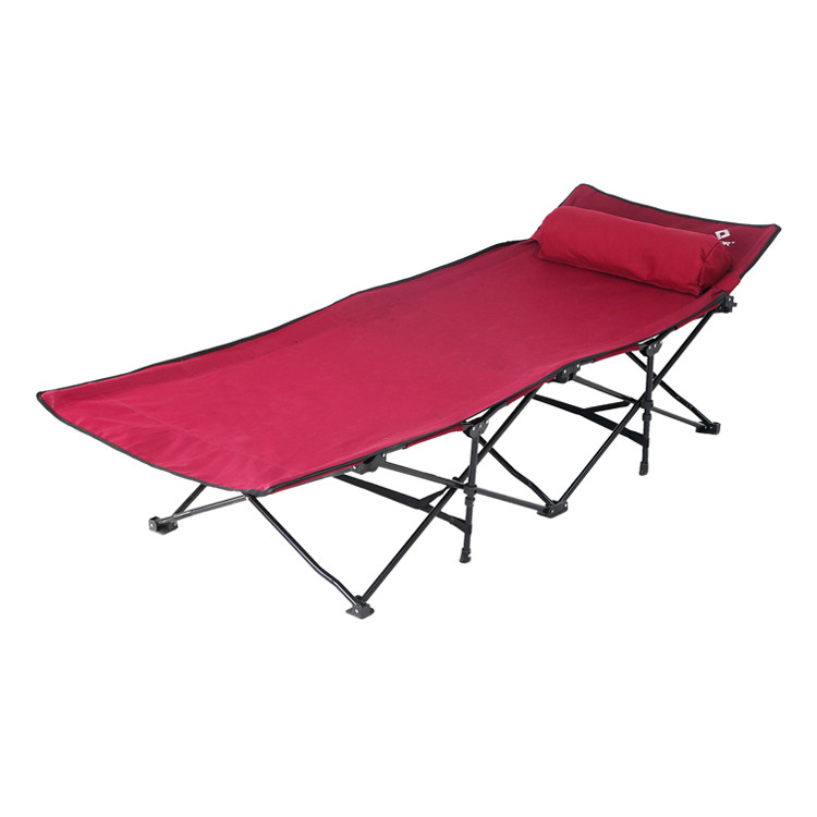 Livtor Outdoor Folding Single Person Bed with Removable Pillow