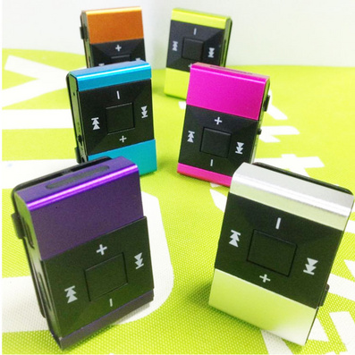 Fashion Rechargeable Clip TF Card MP3 Player