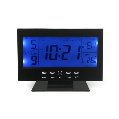 Large Screen Voice Control Digital Calendar Clock