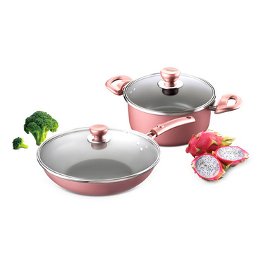 Fashionable Non-stick Frying Pan and Soup Pot