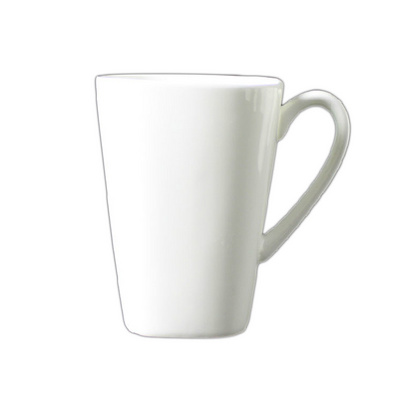 Pure White Bone Porcelain Ceramic Mug Milk Cup