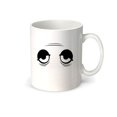 300ml Porcelain Coffee Cup Wake-up Color Changing Mug