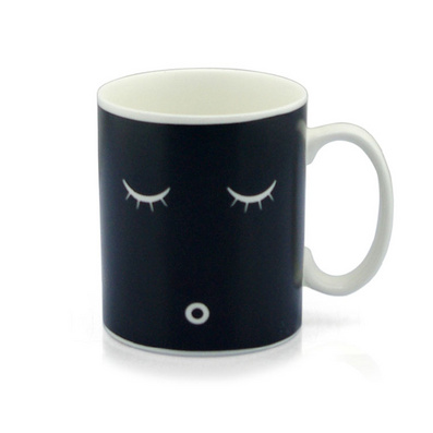 Quality Thicken Cup Wall Smile Face Mug Color Changing Cup