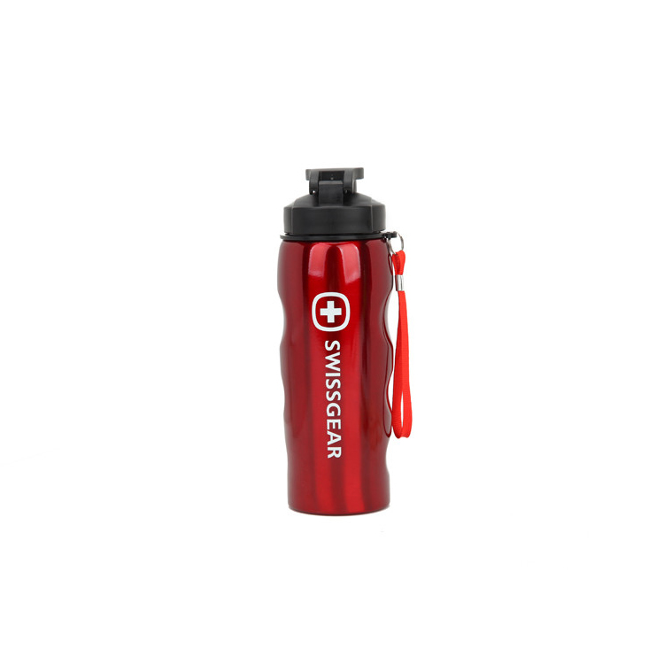 Swiss Gear Stainless Steel Outdoor Sports Water Bottle with Hanging Loop