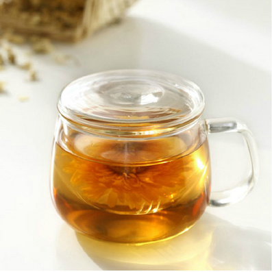 300ml Heatable Filter Liner Glass Chinese Tea Cup