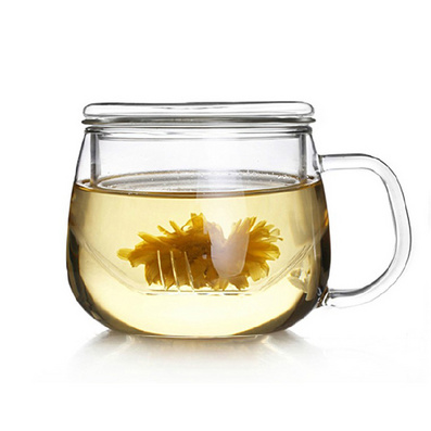 300ml Heatable Filter Liner Glass Chinese Tea Cup