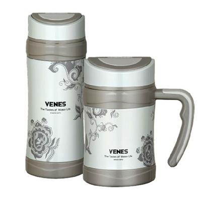 Bone Porcelain Office Vacuum Insulated Cup Set