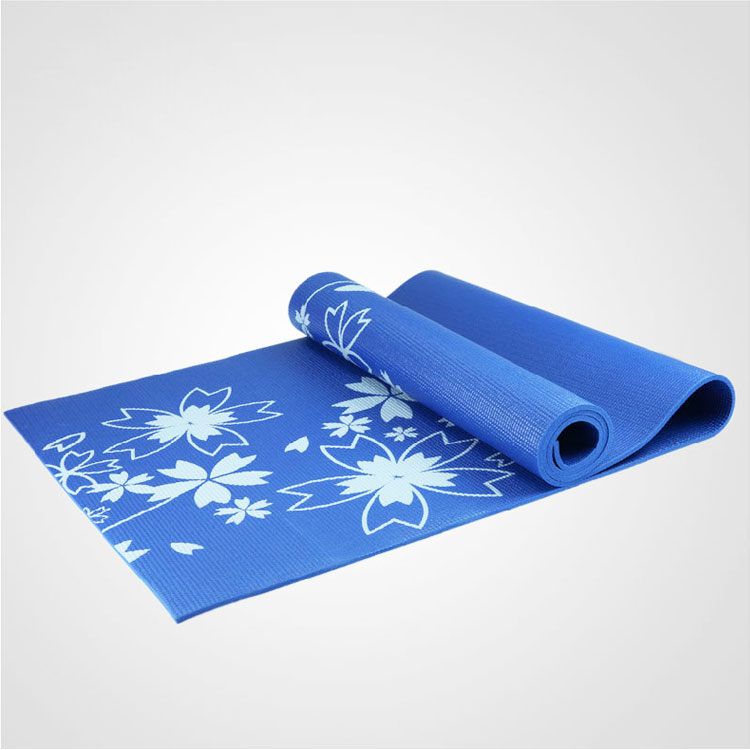 Flower Printing Skid Resistant PVC Fitness Yoga Pad