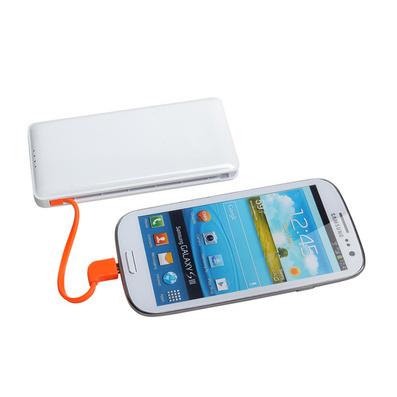 6000mA Li-polymer Anti-flaming Dual USB Port Cell Phone Power Bank