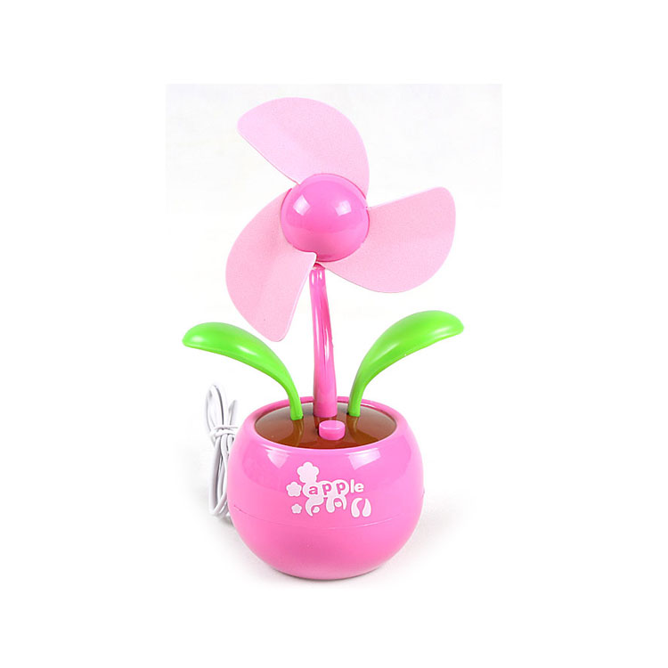 Portable Flowerpot Battery Mini USB Fan