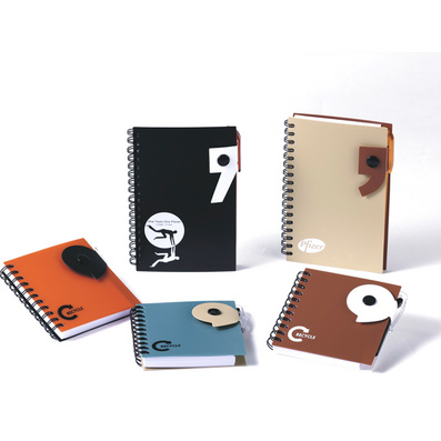Fashion PP Coil Notebook with Ballpen