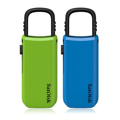 Trendy Portable U-shape Buckle USB2.0 Sandisk 8GB Usb Flash Drive