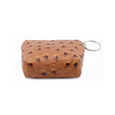 Portable PU Coin Bag Keychain Wallet