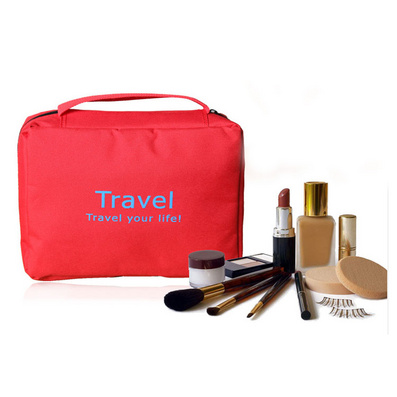 Folding Cosmetic Bag Oxford Fabric Travel Cosmetic Bag Custom