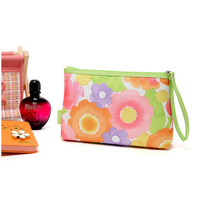 Watercolor Floral Oxford Handbag Cosmetic Bag