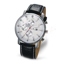 High-end Leather Strap Business Watch With Logo