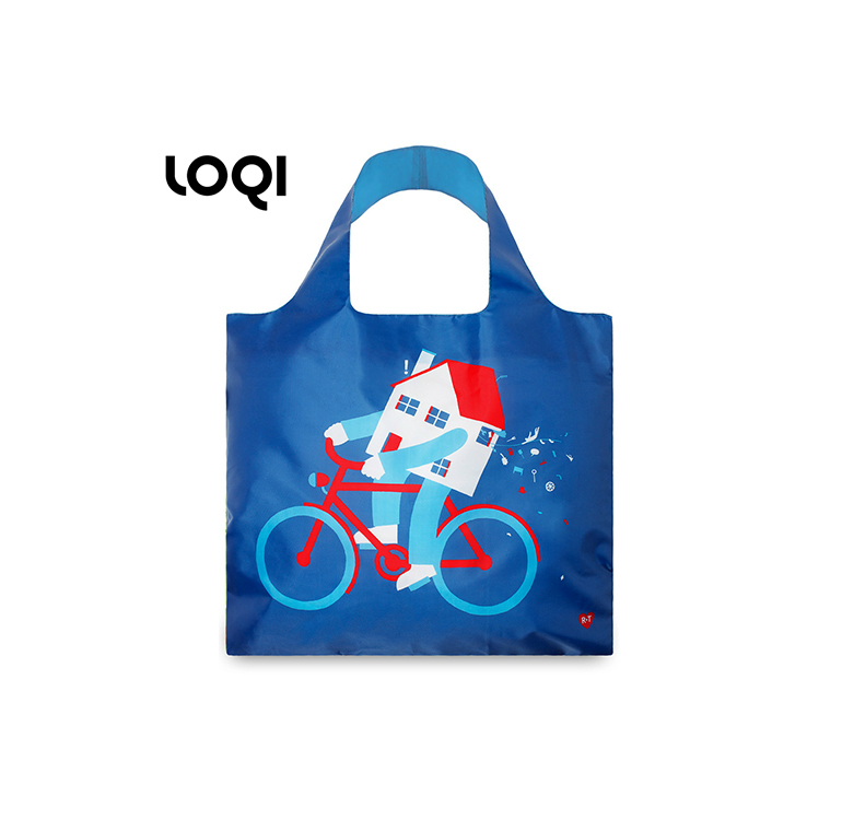 LOGI Fashionable Tote Bag Folding Printed Tote Bag Custom